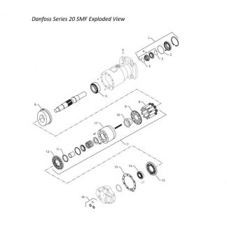 Sauer Danfoss Series 20 SMF Exploded View